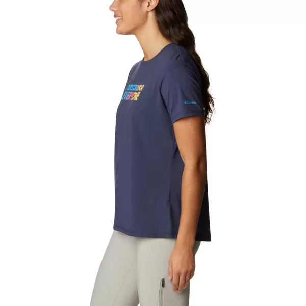 imageColumbia Womens Sun Trek Ss Graphic TeeNocturnalEveryone Outdoors Gradient