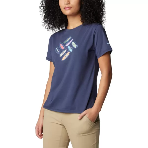 imageColumbia Womens Sun Trek Ss Graphic TeeNocturnalKayak Krazy