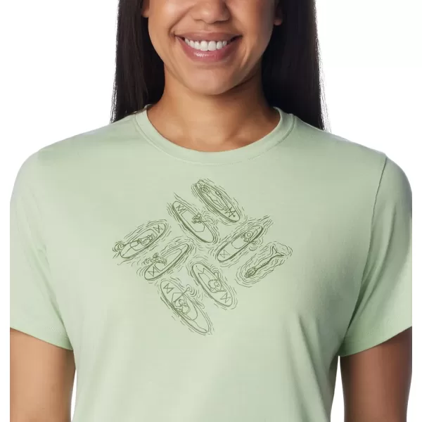 imageColumbia Womens Sun Trek Ss Graphic TeeSage LeafOutlined Kayaks