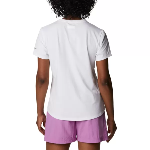 imageColumbia Womens Sun Trek Ss Graphic TeeWhiteAll for Outdoor Pride