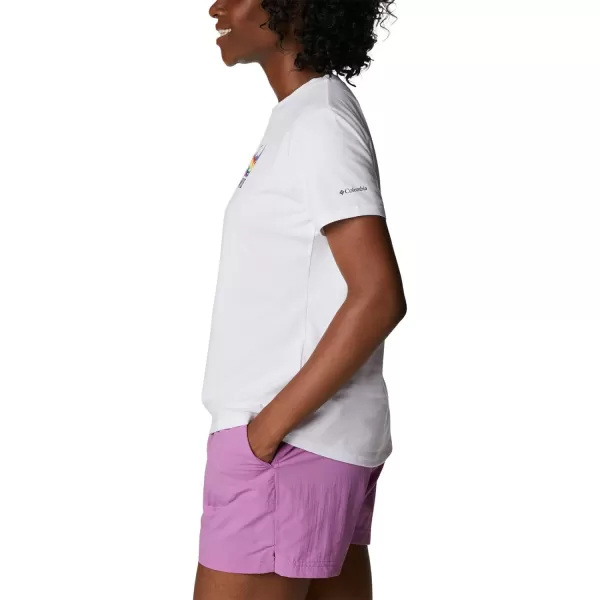 imageColumbia Womens Sun Trek Ss Graphic TeeWhiteAll for Outdoor Pride