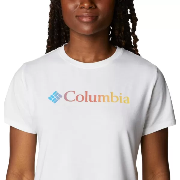 imageColumbia Womens Sun Trek Ss Graphic TeeWhiteCsc Gradient