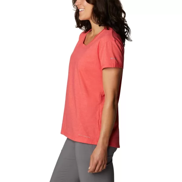 imageColumbia Womens Sun Trek Ss TeeRed Hibiscus Heather