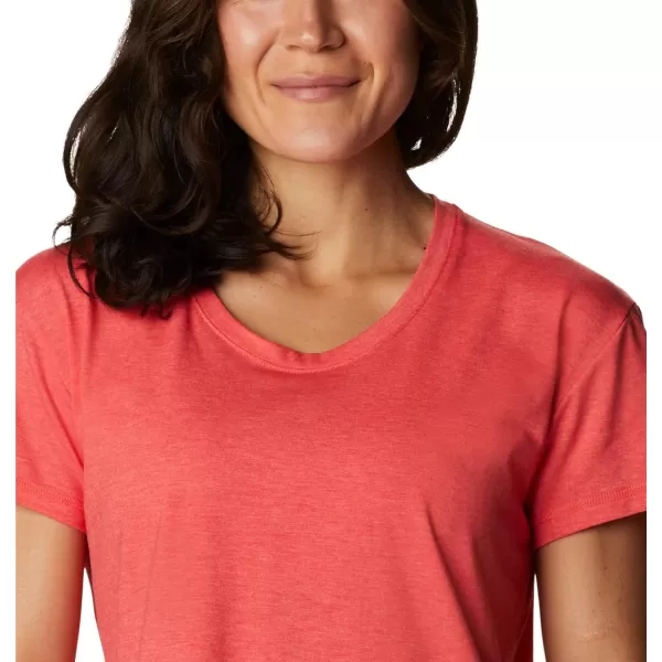 imageColumbia Womens Sun Trek Ss TeeRed Hibiscus Heather