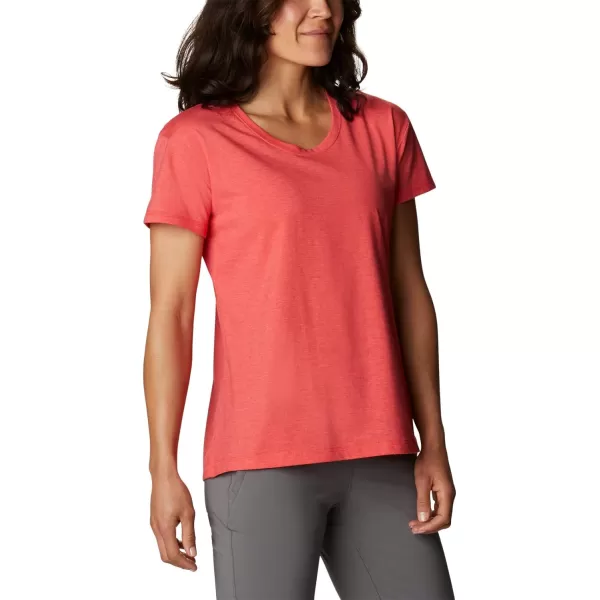 imageColumbia Womens Sun Trek Ss TeeRed Hibiscus Heather