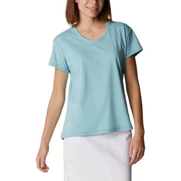 imageColumbia Womens Sun Trek Ss TeeSea Wave Heather