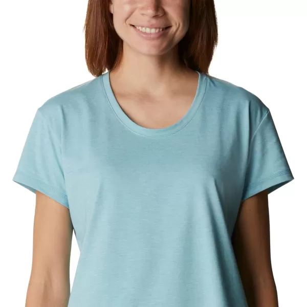 imageColumbia Womens Sun Trek Ss TeeSea Wave Heather