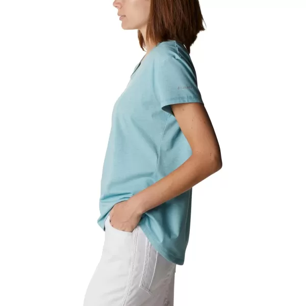 imageColumbia Womens Sun Trek Ss TeeSea Wave Heather