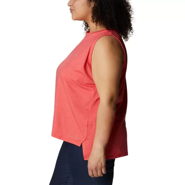 imageColumbia Womens Sun Trek TankRed Hibiscus Heather