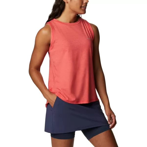 imageColumbia Womens Sun Trek TankRed Hibiscus Heather