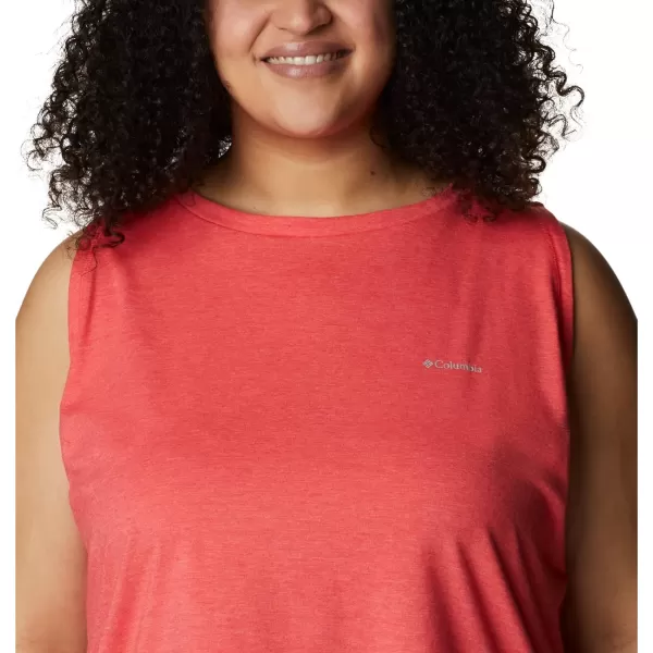 imageColumbia Womens Sun Trek TankRed Hibiscus Heather