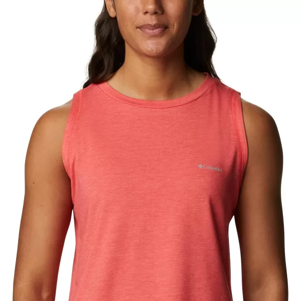 imageColumbia Womens Sun Trek TankRed Hibiscus Heather