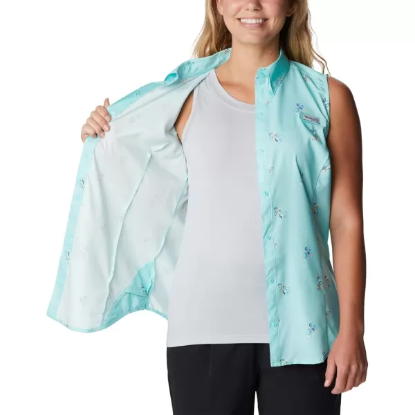imageColumbia Womens Super Tamiami Sleeveless ShirtGulf Stream Bouquet Foray