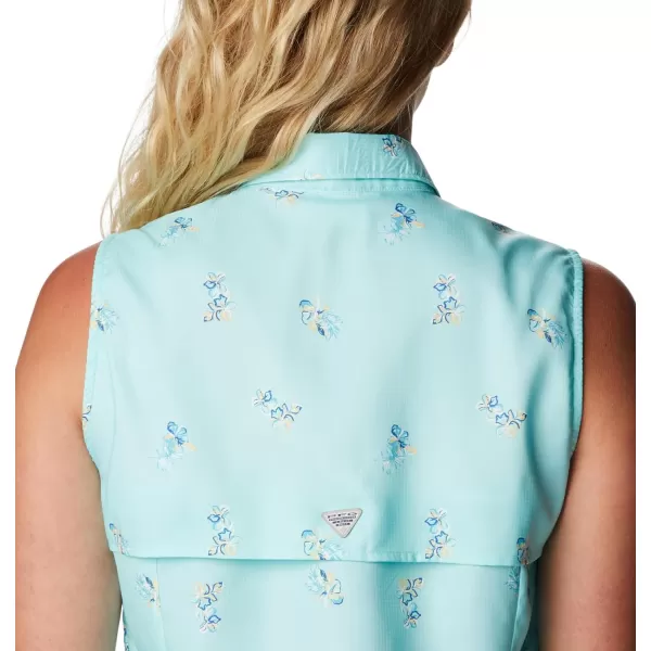 imageColumbia Womens Super Tamiami Sleeveless ShirtGulf Stream Bouquet Foray