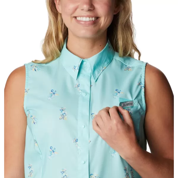 imageColumbia Womens Super Tamiami Sleeveless ShirtGulf Stream Bouquet Foray