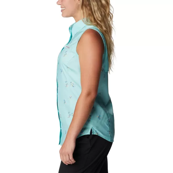 imageColumbia Womens Super Tamiami Sleeveless ShirtGulf Stream Bouquet Foray