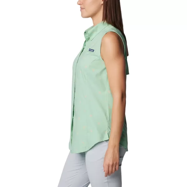imageColumbia Womens Super Tamiami Sleeveless ShirtNew Mint Happy Tides