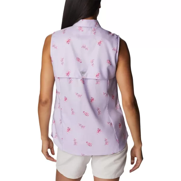 imageColumbia Womens Super Tamiami Sleeveless ShirtSoft Violet Bouquet Foray