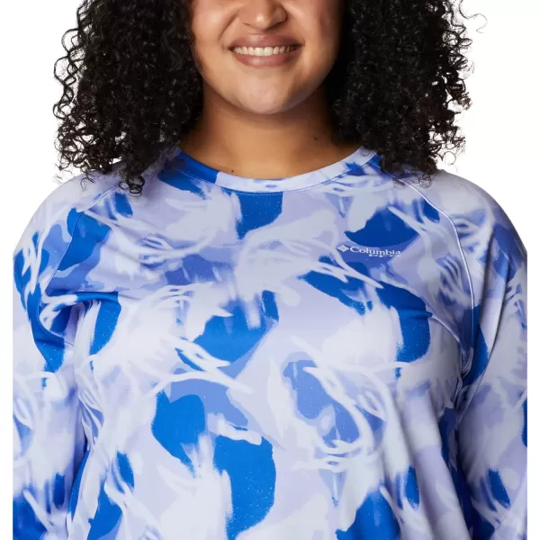 imageColumbia Womens Super Tidal Tee Long SleeveBlue MacawAuroras Print