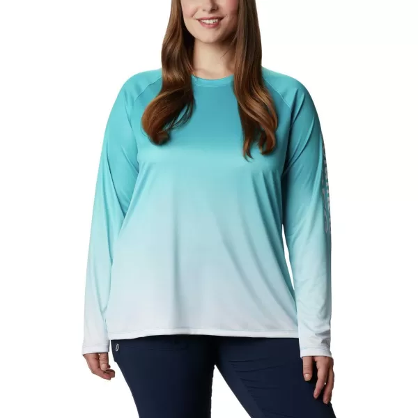 imageColumbia Womens Super Tidal Tee Long SleeveClear Water Gradient