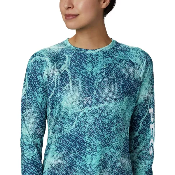 imageColumbia Womens Super Tidal Tee Long SleeveClear Water Mako Print