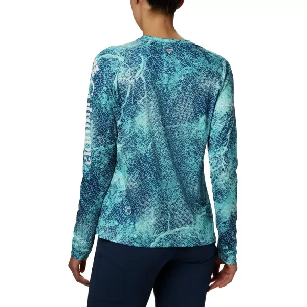imageColumbia Womens Super Tidal Tee Long SleeveClear Water Mako Print