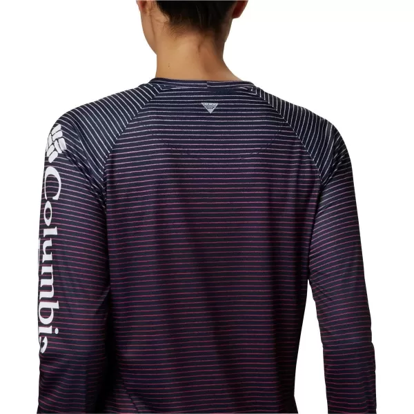 imageColumbia Womens Super Tidal Tee Long SleeveCollegiate Navy Wild Stripes Print