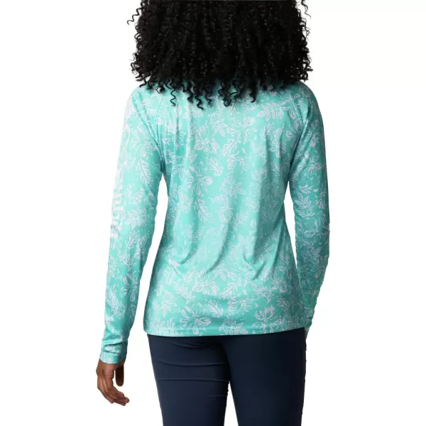 imageColumbia Womens Super Tidal Tee Long SleeveDolphin Archive Palms Print