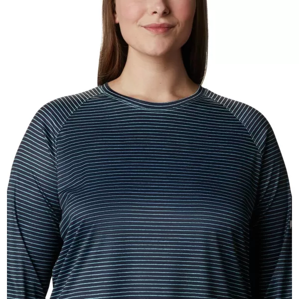 imageColumbia Womens Super Tidal Tee Long SleeveDolphin Wild Stripes Print