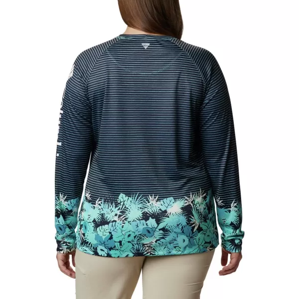 imageColumbia Womens Super Tidal Tee Long SleeveDolphin Wild Stripes Print