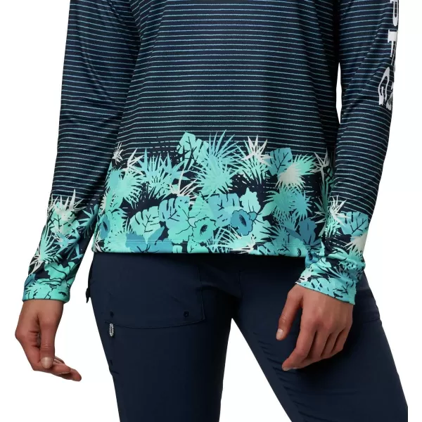 imageColumbia Womens Super Tidal Tee Long SleeveDolphin Wild Stripes Print