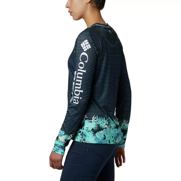 imageColumbia Womens Super Tidal Tee Long SleeveDolphin Wild Stripes Print