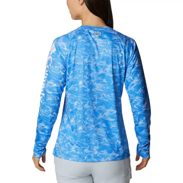 imageColumbia Womens Super Tidal Tee Long SleeveHarbor Blue Contour Fish