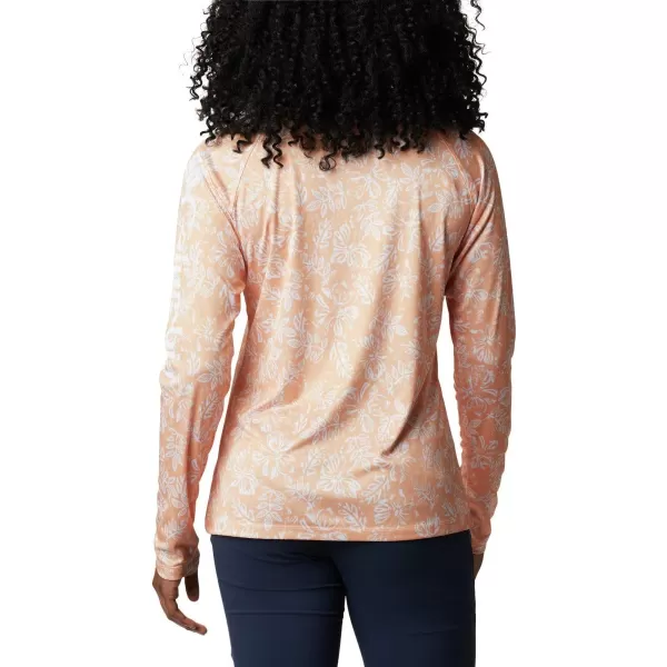 imageColumbia Womens Super Tidal Tee Long SleeveLight Juice Archive Palms Print