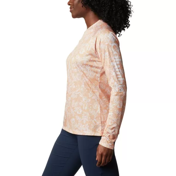 imageColumbia Womens Super Tidal Tee Long SleeveLight Juice Archive Palms Print