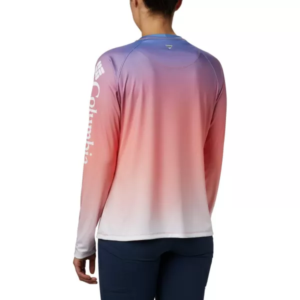 imageColumbia Womens Super Tidal Tee Long SleeveLychee Gradient