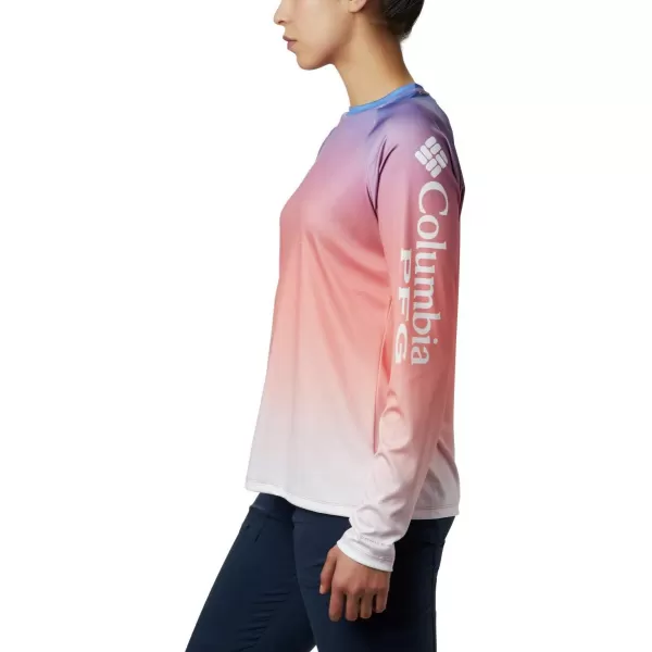 imageColumbia Womens Super Tidal Tee Long SleeveLychee Gradient