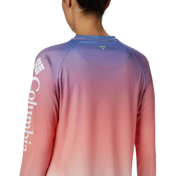 imageColumbia Womens Super Tidal Tee Long SleeveLychee Gradient