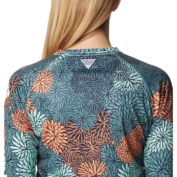 imageColumbia Womens Super Tidal Tee Long SleeveMint Cay  Anemones