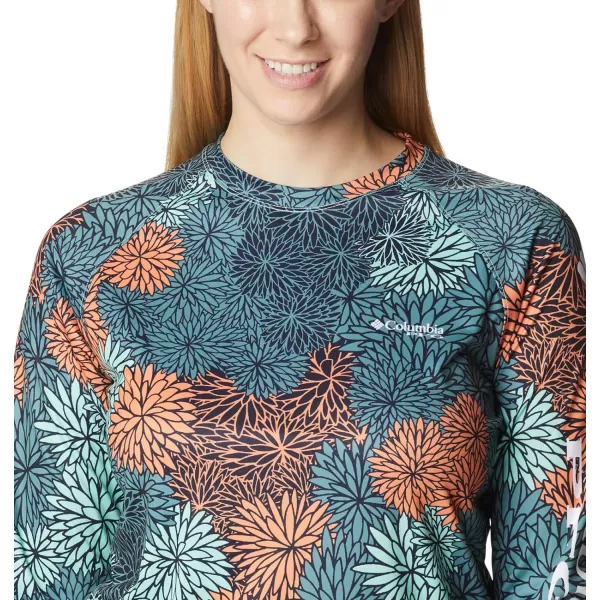 imageColumbia Womens Super Tidal Tee Long SleeveMint Cay  Anemones