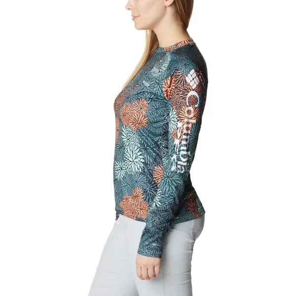 imageColumbia Womens Super Tidal Tee Long SleeveMint Cay  Anemones