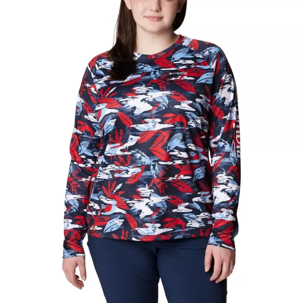 imageColumbia Womens Super Tidal Tee Long SleeveRed Spark Shorebreak