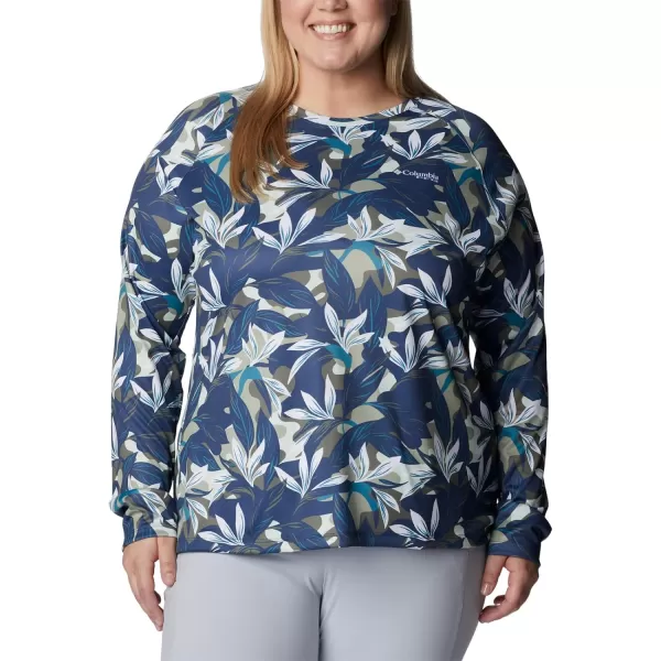 imageColumbia Womens Super Tidal Tee Long SleeveSafari Hidden Paradise