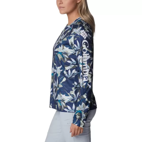 imageColumbia Womens Super Tidal Tee Long SleeveSafari Hidden Paradise