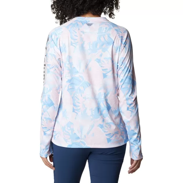 imageColumbia Womens Super Tidal Tee Long SleeveSatin Pink Philo Palms