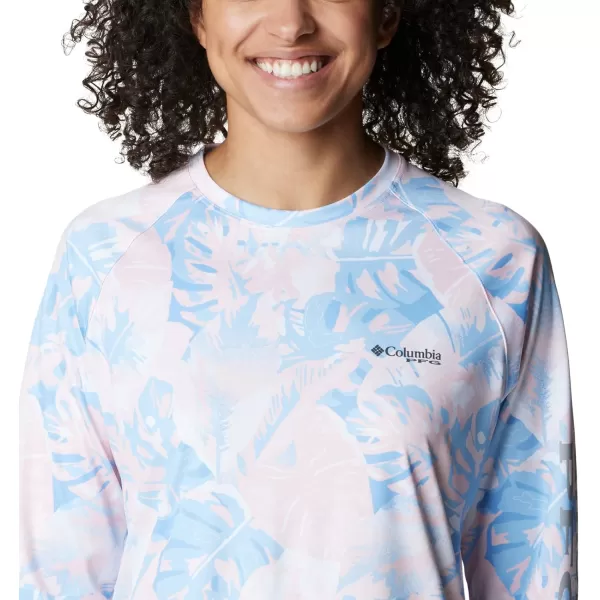 imageColumbia Womens Super Tidal Tee Long SleeveSatin Pink Philo Palms