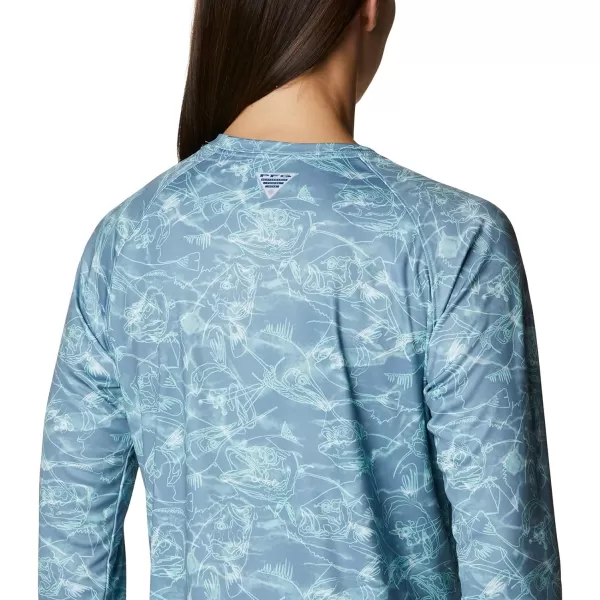 imageColumbia Womens Super Tidal Tee Long SleeveStorm Contour Fish