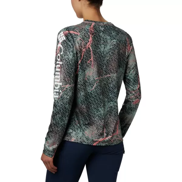imageColumbia Womens Super Tidal Tee Long SleeveTiki Pink Mako Print