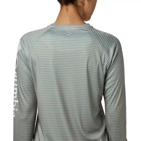 imageColumbia Womens Super Tidal Tee Long SleeveTiki Pink Wild Stripes Print