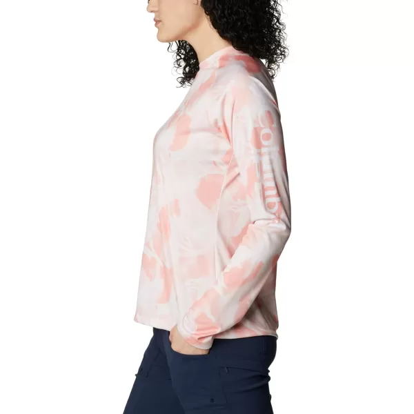 imageColumbia Womens Super Tidal Tee Long SleeveTiki PinkAuroras Print